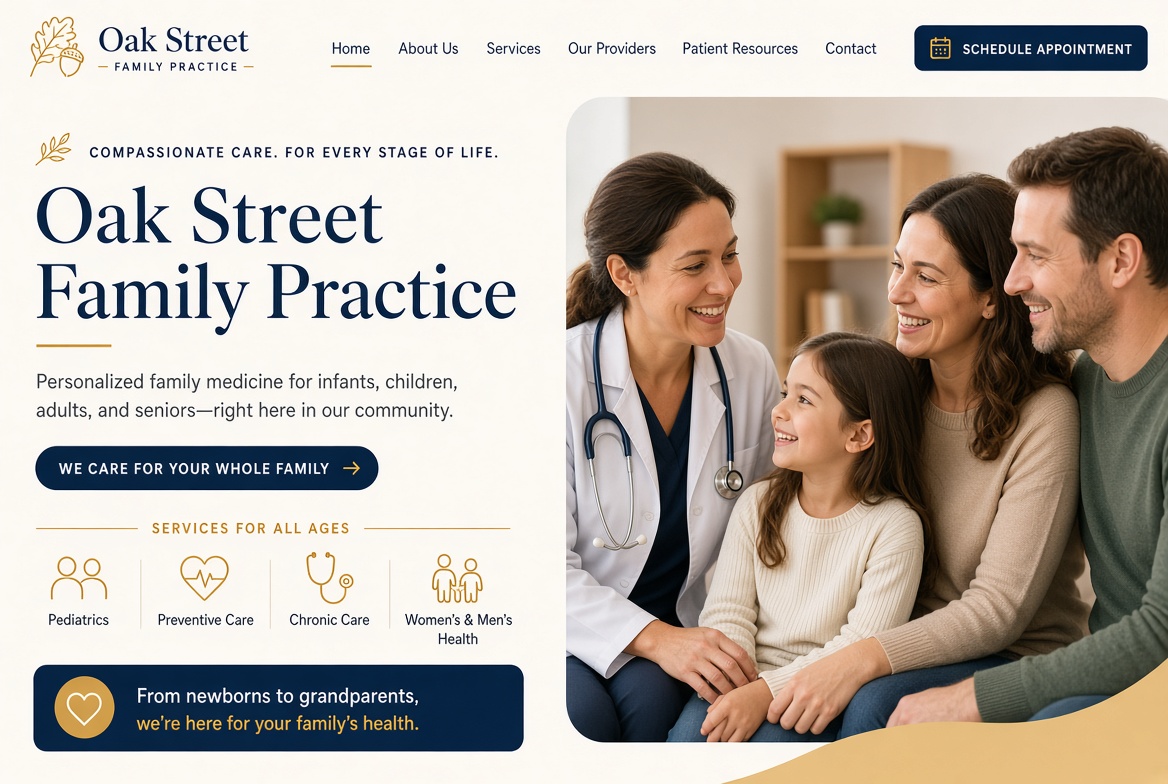 Family Medicine website example