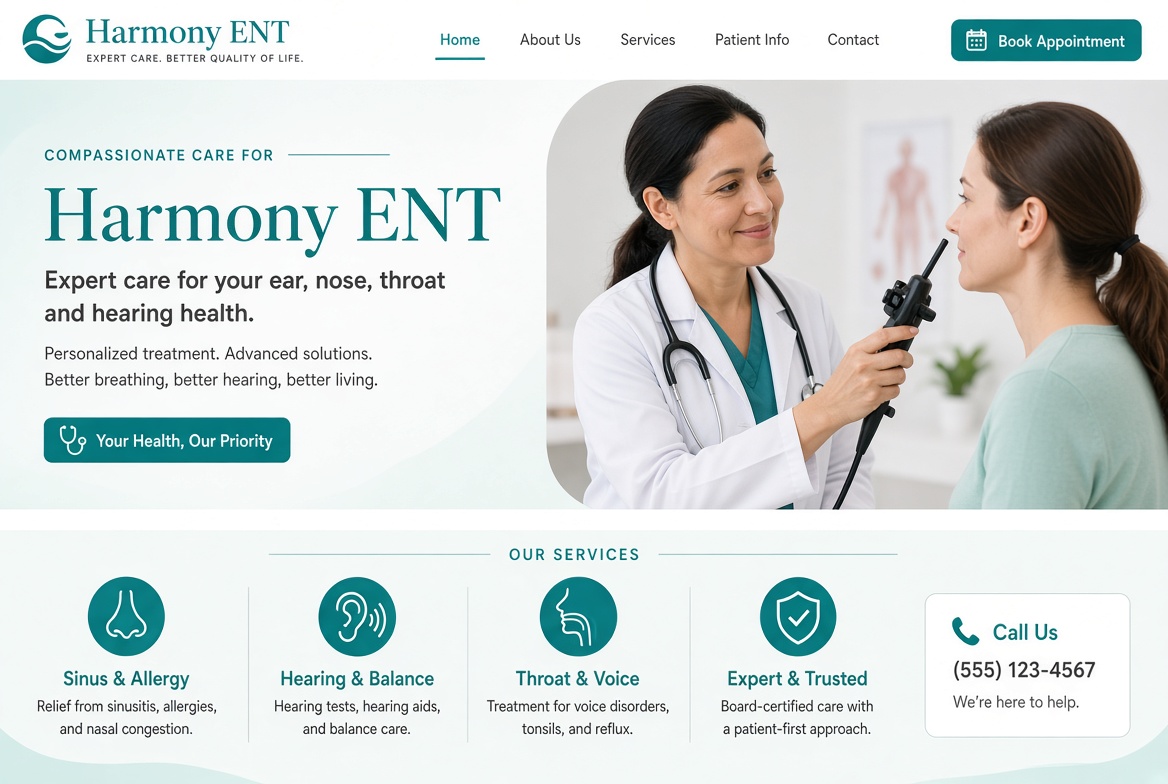 ENT website example