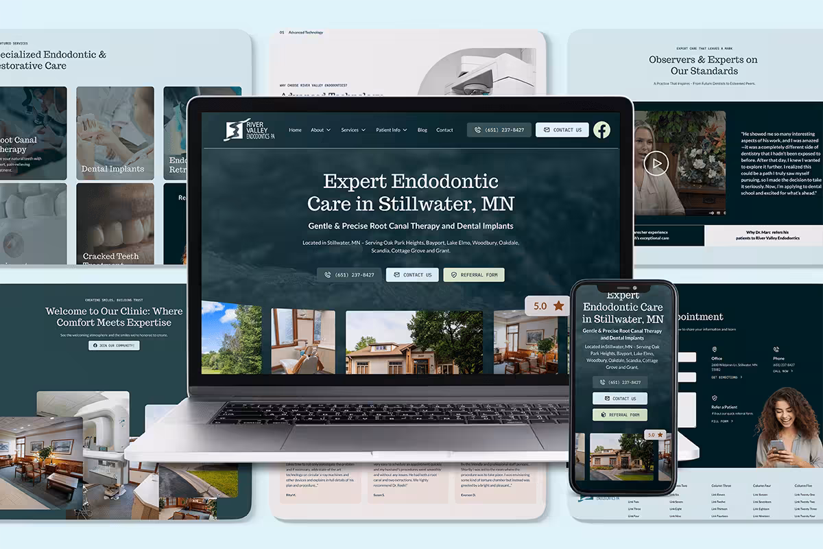 River Valley Endodontics, PA Website Thumbnail